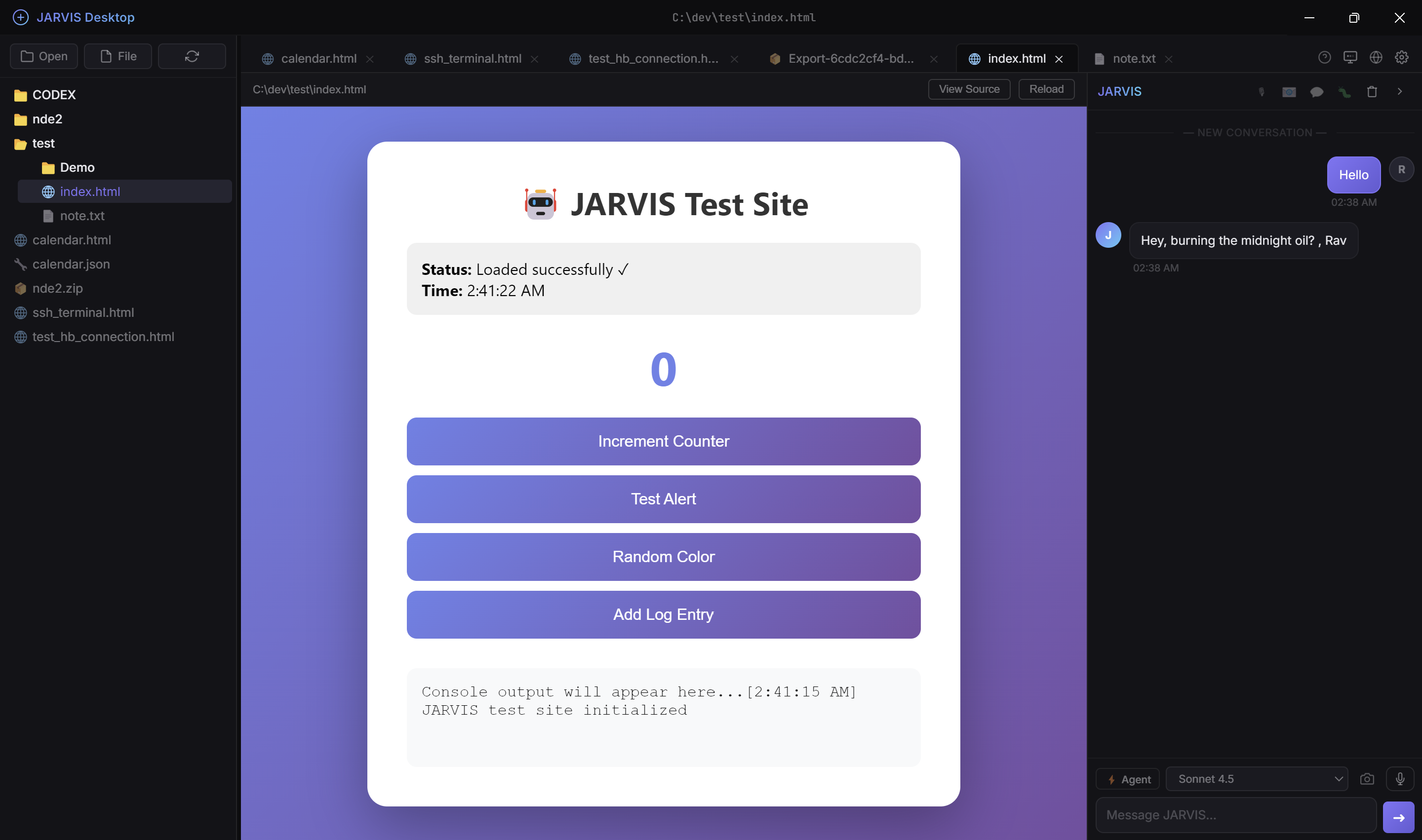 JARVIS Desktop — File Viewer